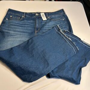 Torrid High Rise Wide Leg Vintage Stretch Denims Womens Plus 20 Short